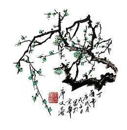 国画梅花