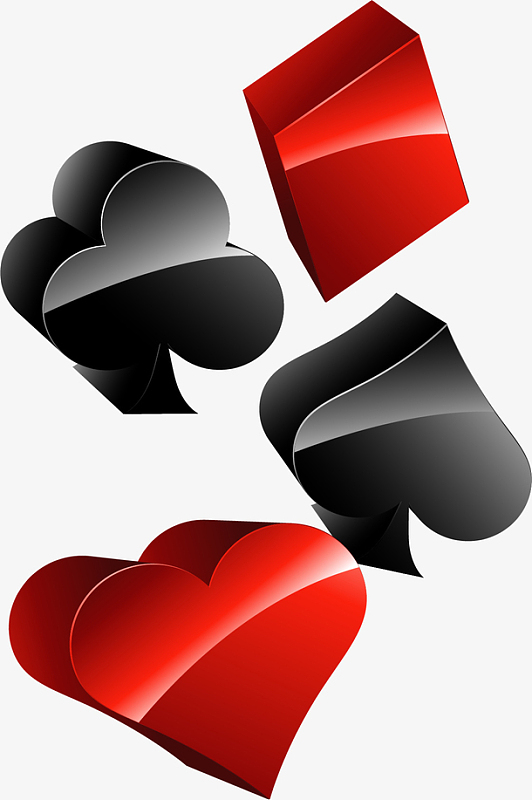 手绘扑克牌素材_手绘扑克牌图片元素-觅元素