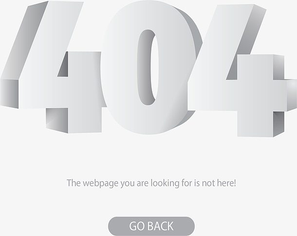 灰色立体数字404