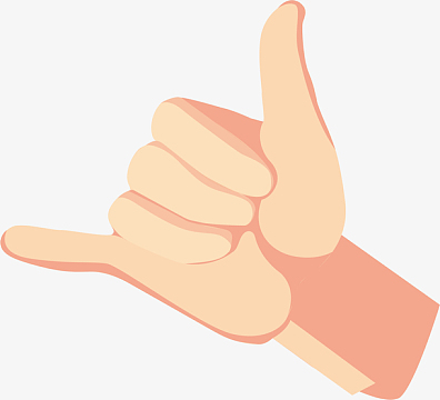 矢量图六手势免抠图