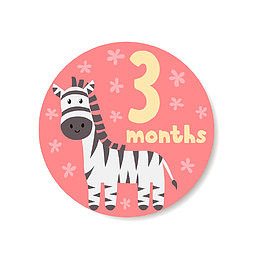 斑马数字3免抠素材