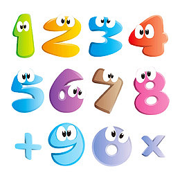 可爱的卡通数字png免扣图