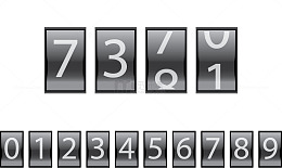 矢量数字计数器插图