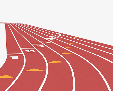 卡通跑道素材_卡通跑道图片元素-觅元素