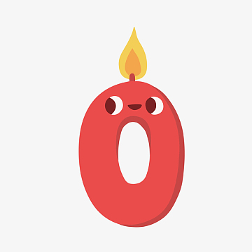 蜡烛数字0