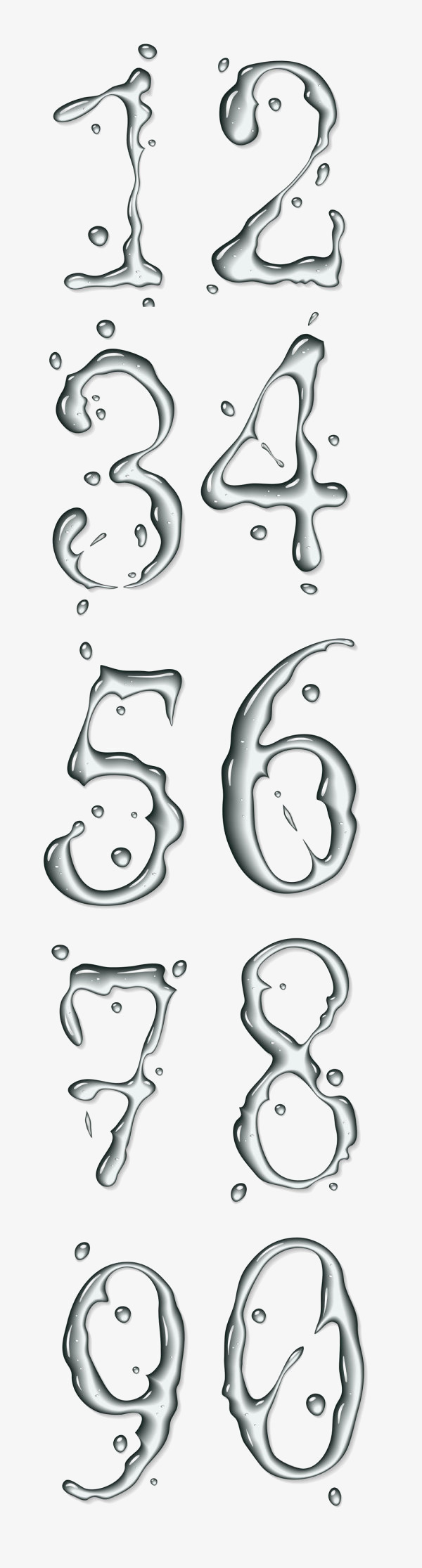 水纹数字素材免费下载_觅元素