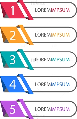 矢量手绘PPT标签