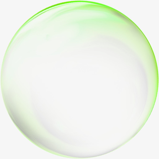 绿色清新气泡效果元素