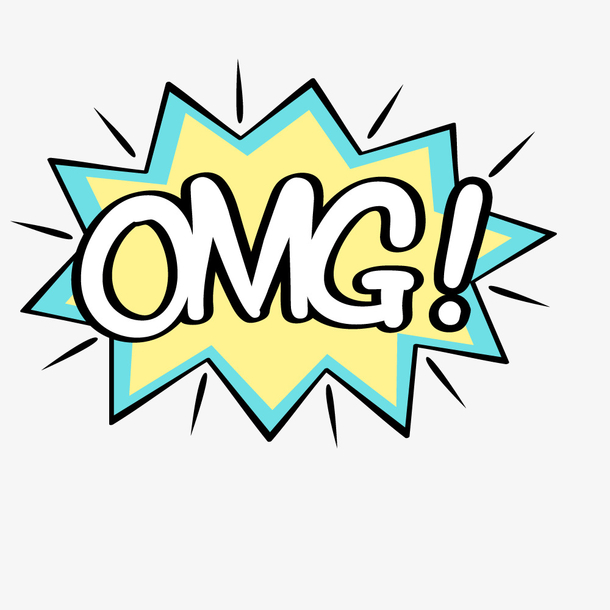 omg漫画风矢量气泡