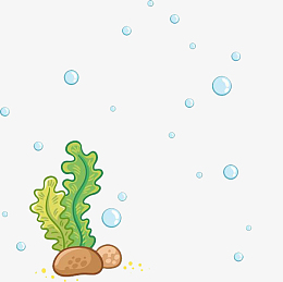礁石pngaipng卡通矢量海洋生物素材pngepspng矢量卡通绿色海藻树叶海