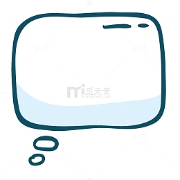 手绘卡通气泡对话框