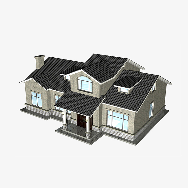 立体房子模型素材