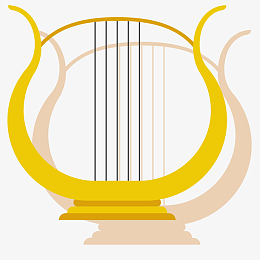 竖琴素材_竖琴png图片下载_觅元素