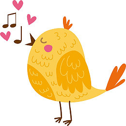 唱歌的小鸟免扣图