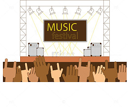 夏日音乐节大舞台