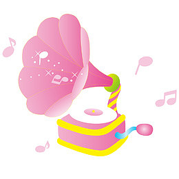 卡通音乐留声机设计