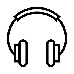 电器电子耳机大声的音乐声音扬声