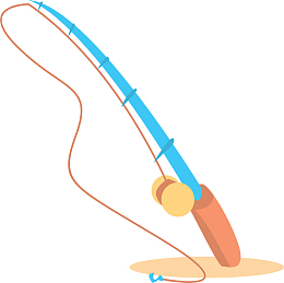 卡通立体钓鱼渔具