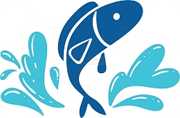 海洋水族馆跳跃的小鱼