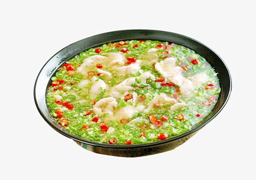 新鲜青花椒鱼摄影