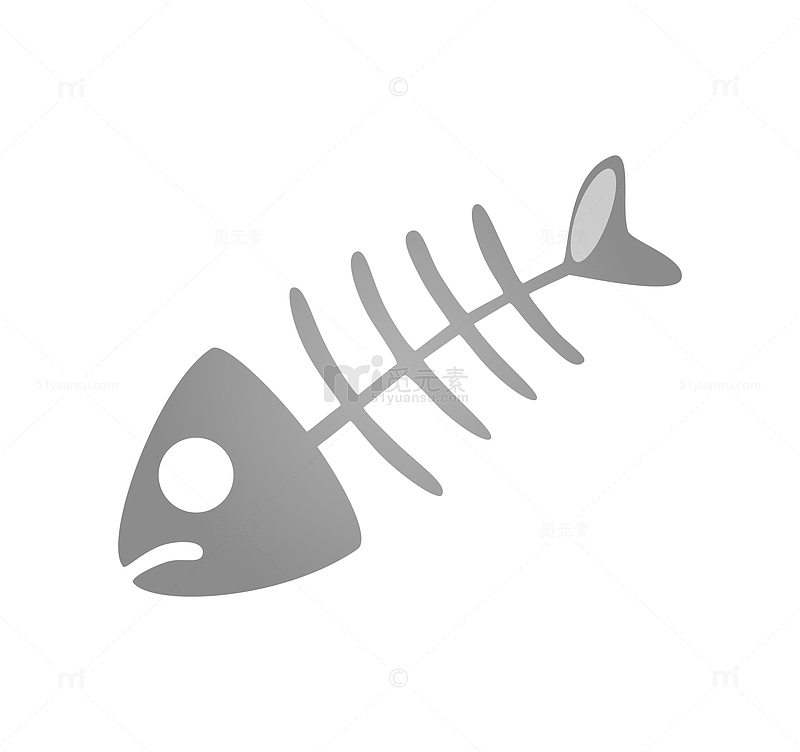 一条小鱼鱼骨简图