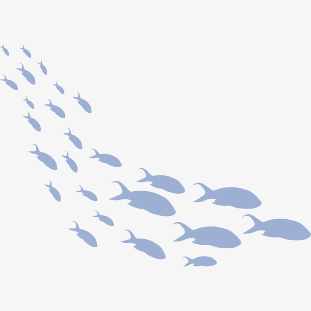 可爱手绘小鱼免抠素材免费下载_觅元素51yuansu.com