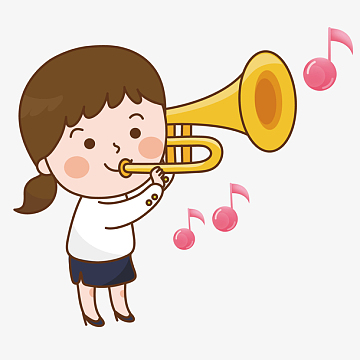 卡通矢量图aipng矢量图吹喇叭的老鼠aipng矢量图吹喇叭的黄色小怪物