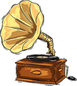 留声机插画