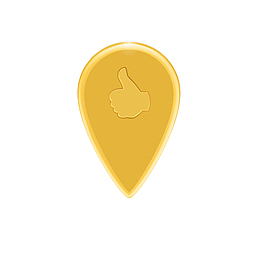 金色水滴符号点赞