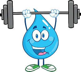 水滴的举重力量PNG