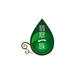 翡翠一族绿色水滴图标