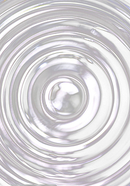 晶莹剔透圆形白色波纹