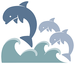 海豚插画