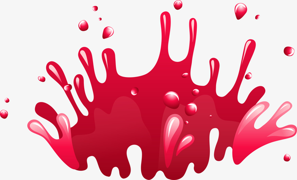 红色水花,红色水滴,飞溅,果汁,饮料,水花水滴[声明] 觅元素所有素材