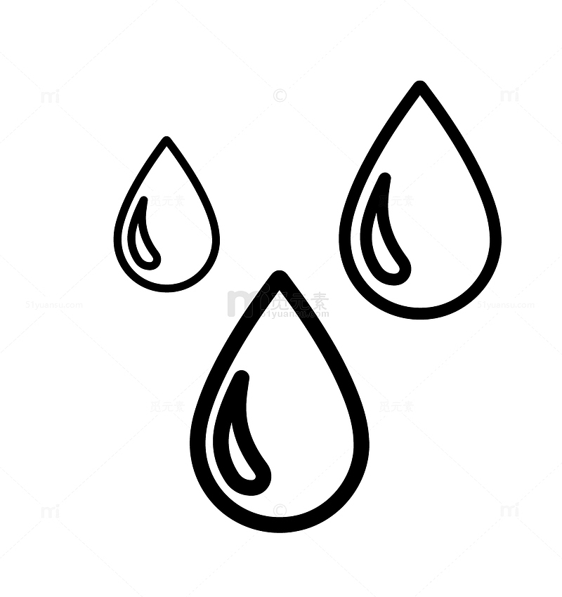 水滴清洁护理图标