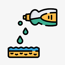 黄色抹布清洁图标