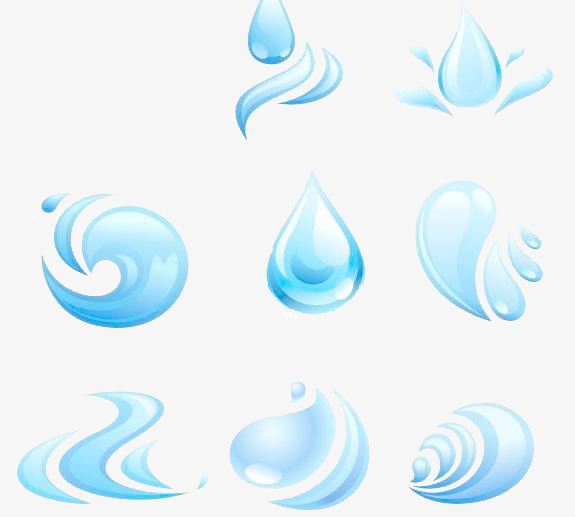 渐变的水滴组合
