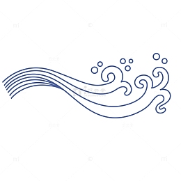 浪花矢量免扣素材
