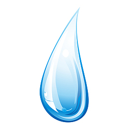 矢量蓝色水滴水珠