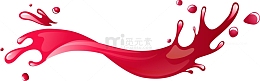 美味红色果汁