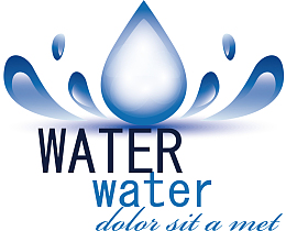 创意水滴节水LOGO设计矢量元素