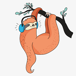 卡通树上的树懒设计