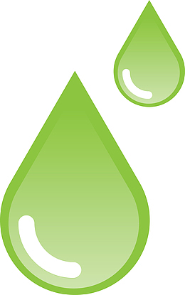 绿色水滴矢量素材图