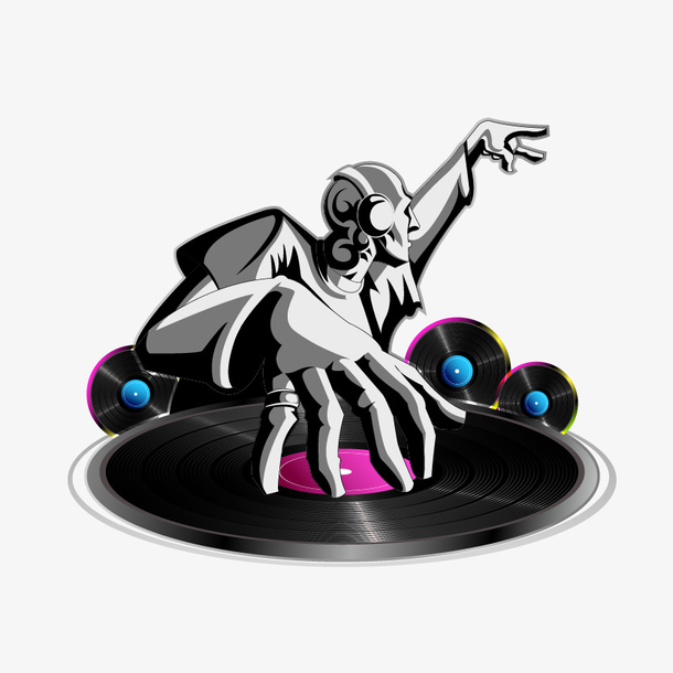 音乐卡通人物素材免费下载_觅元素