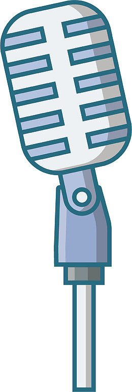 矢量图落地式麦克风