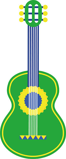 ai/eps格式蓝色吉他素材-蓝色吉他png图片下载-觅元素