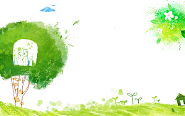 绿色水彩草地环保背景