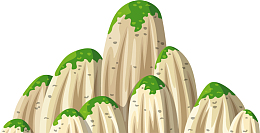 大气黄色大山