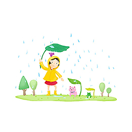 穿雨衣的女孩