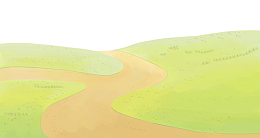 绿色卡通草地边框纹理